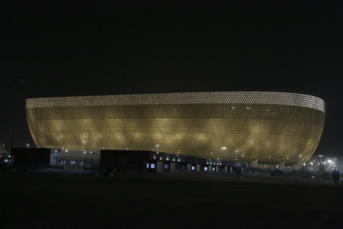 Vista general del estadio Lusail en Lusail, Qatar, 21 de octubre de 2022. 