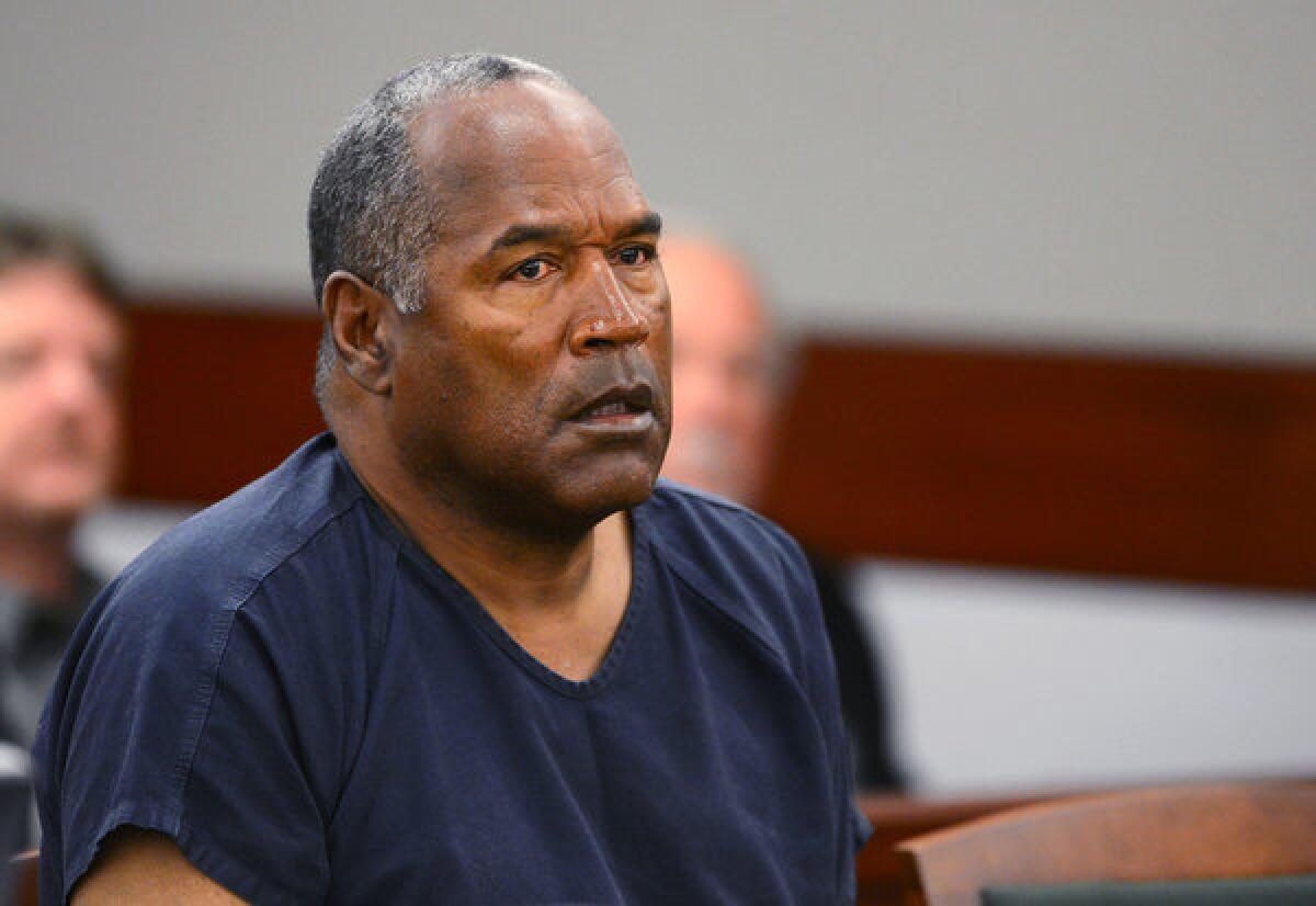 O.J. Simpson, shown here at a court hearing Tuesday, is expected to take the stand Wednesday in his bid for a new trial on armed robbery and kidnapping charges.