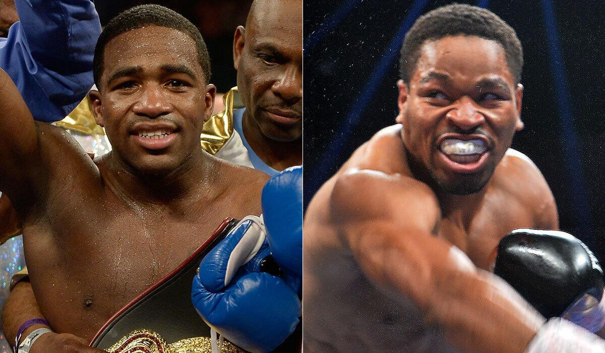 Former world champions Adrien Broner, left, and Shawn Porter will face off June 20 in a welterweight showdown at MGM Grand in Las Vegas.