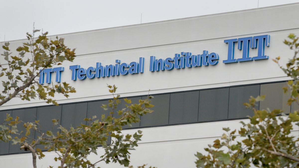 The ITT Technical Institute campus in Orange.