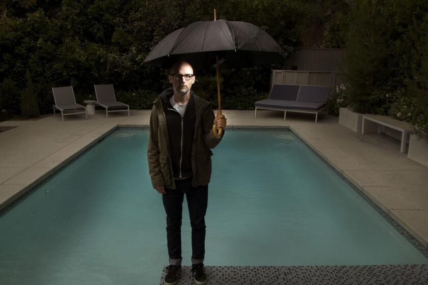Los Feliz, CA -- MAY 6, 2016: The musician Moby is following in the footsteps of his long-distant ancestor Herman Melville and turning to the literary arena, with a memoir, PORCELAIN, due out next summer 2016. (Kirk McKoy / Los Angeles Times)