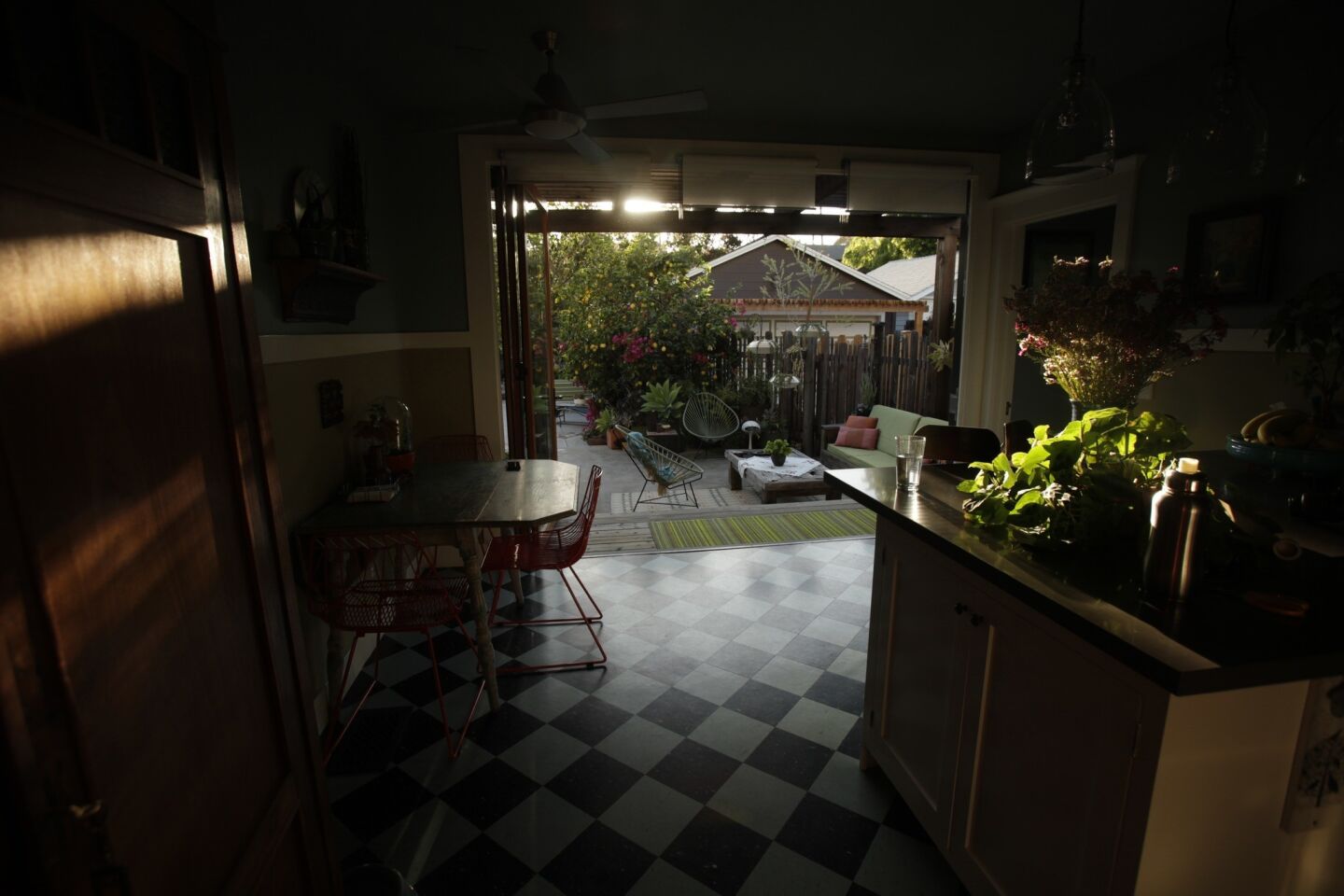 When Gutierrez and her husband remodeled, they wanted an outdoor great room as an extension of the new kitchen.