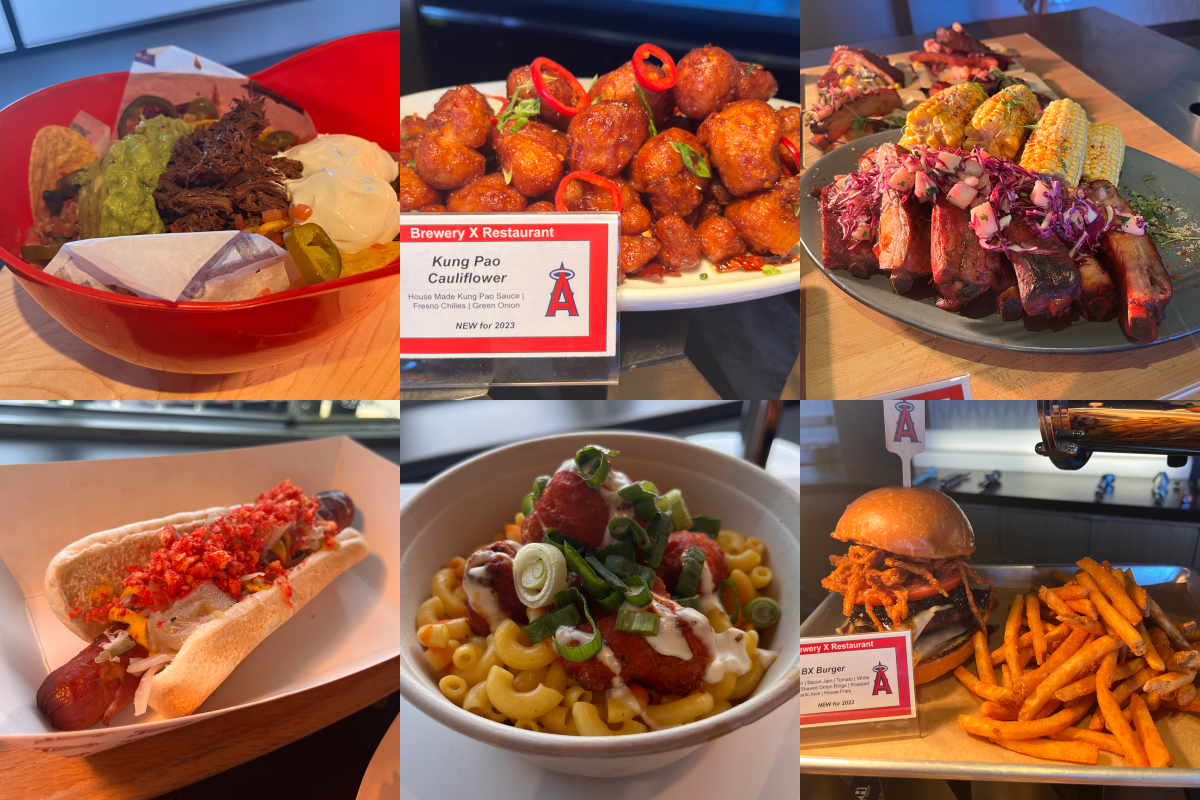 A sampling of the food items you can munch on at Angel Stadium this season.