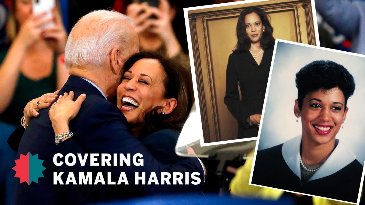 Pictures of Kamala Harris through the years.