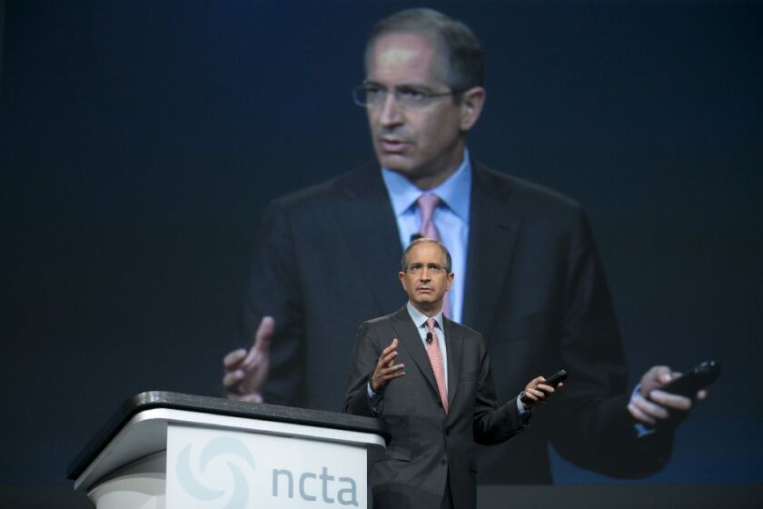 Big and getting bigger? Comcast Chairman Brian Roberts at a recent telecommunications conference.