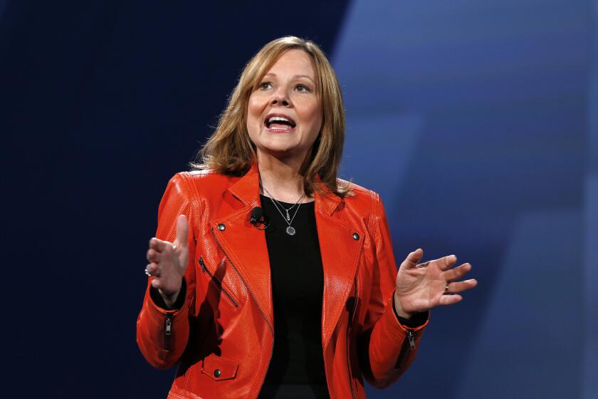 Mary Barra, General Motors' chief executive, also took on the role of chairwoman Monday. Above, Barra in June.