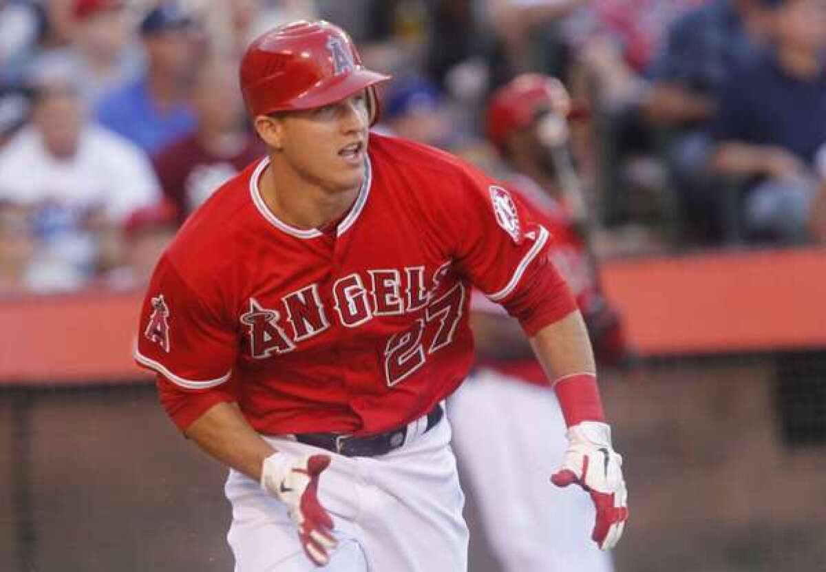 Mike Trout finished second in AL MVP award voting last season.