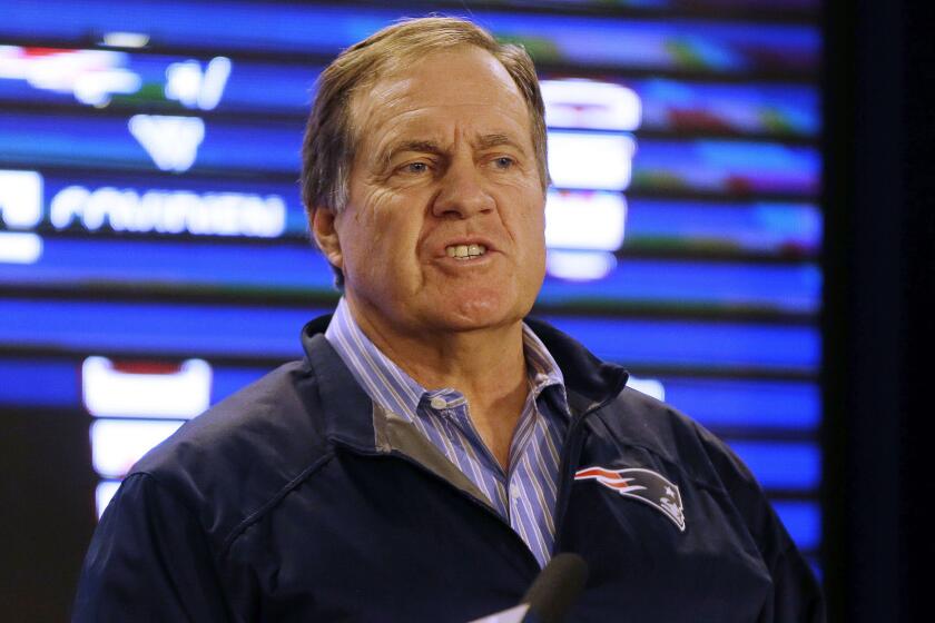 New England Patriots Coach Bill Belichick at a news conference at Gillette Stadium on Saturday.