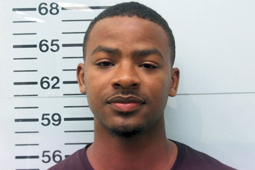 This photo provided by the Oxford (Miss.) Police Department shows Timothy Herrington Jr. Herrington has been charged with first-degree murder in the missing person’s case of University of Mississippi student Jimmie “Jay” Lee. Herrington was released on a $250,000 bond Thursday, Dec. 1, 2022 as legal proceedings continue.Herrington had been in jail in Lafayette County without bail since July 22. (Oxford Police Department via AP)
