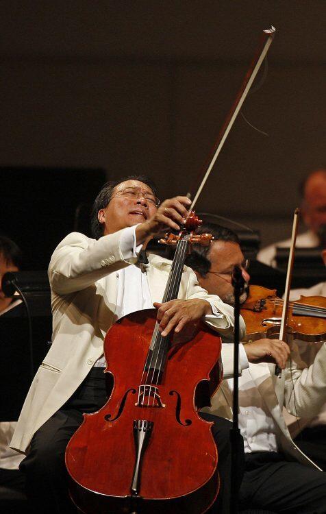 Yo-Yo Ma and Placido Domingo