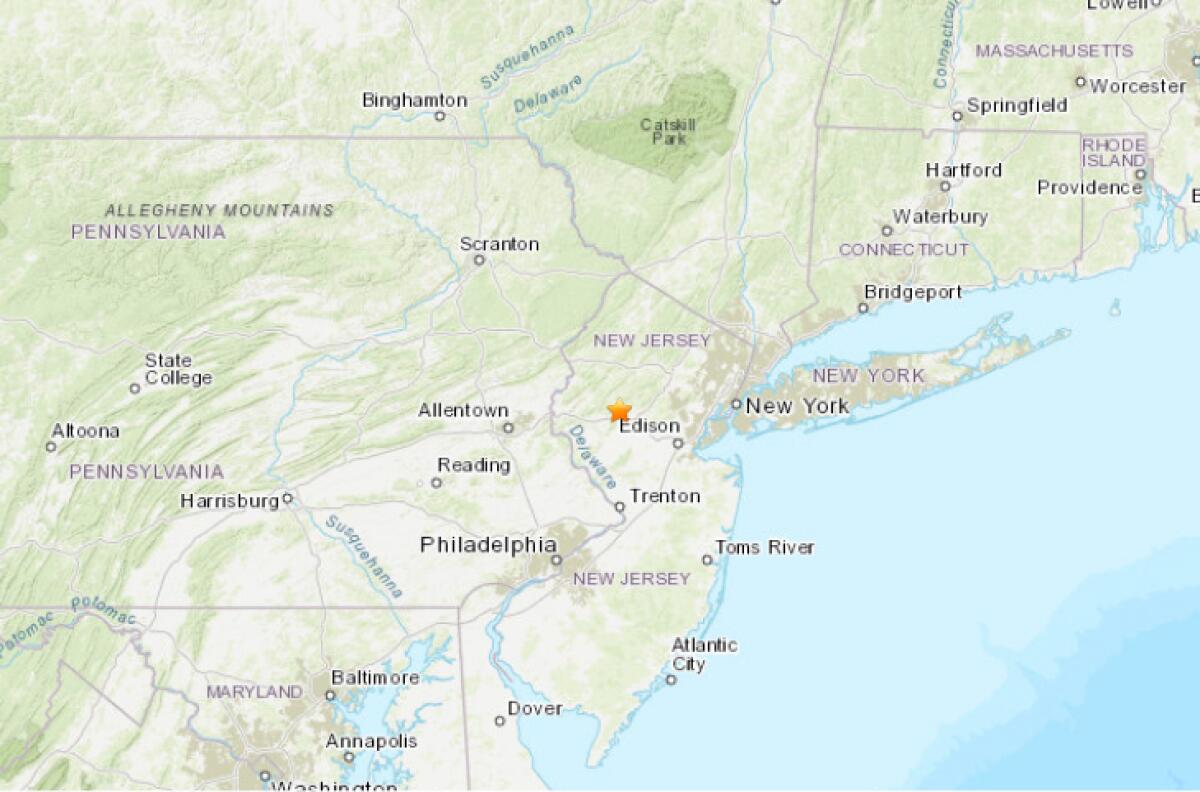 Rare magnitude 4.8 earthquake strikes New Jersey, is felt across New York region