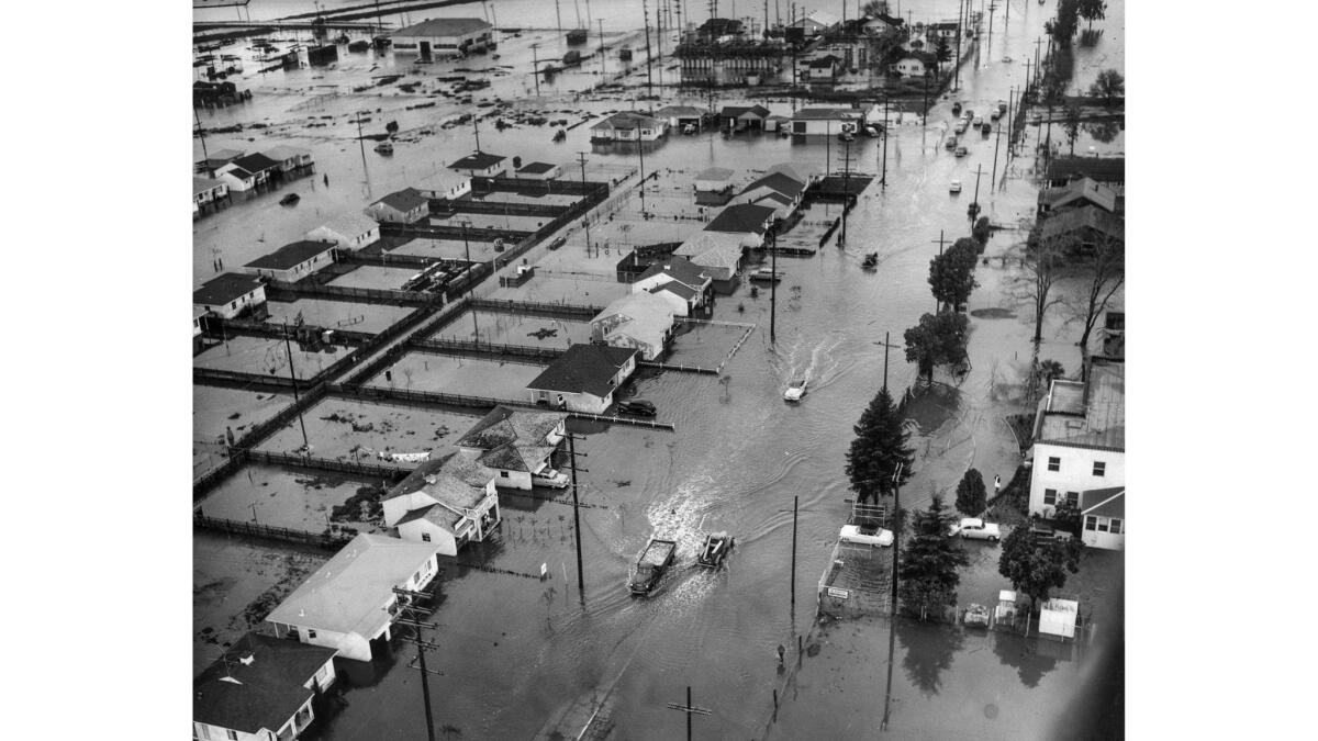Jan. 18, 1952: Hundreds were evacuated after flooding hits Artesia following storm. Water in some homes was 3 feet deep.