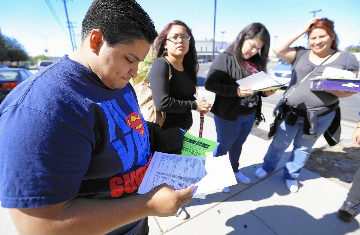 The Department of Education has taken steps to forgive loans for Corinthian students, who say they went into debt for a useless education. Above, Janette Romero, left, at Everest College in Alhambra last year.
