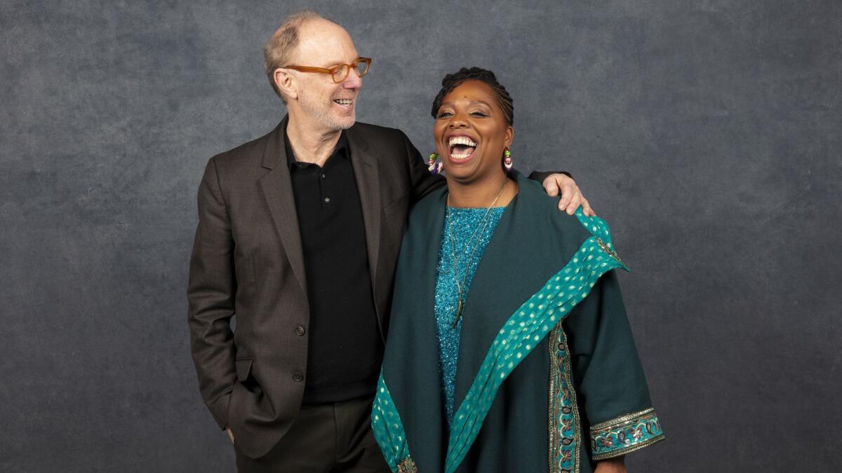 Director Kenneth Paul Rosenberg with Patrisse Cullors