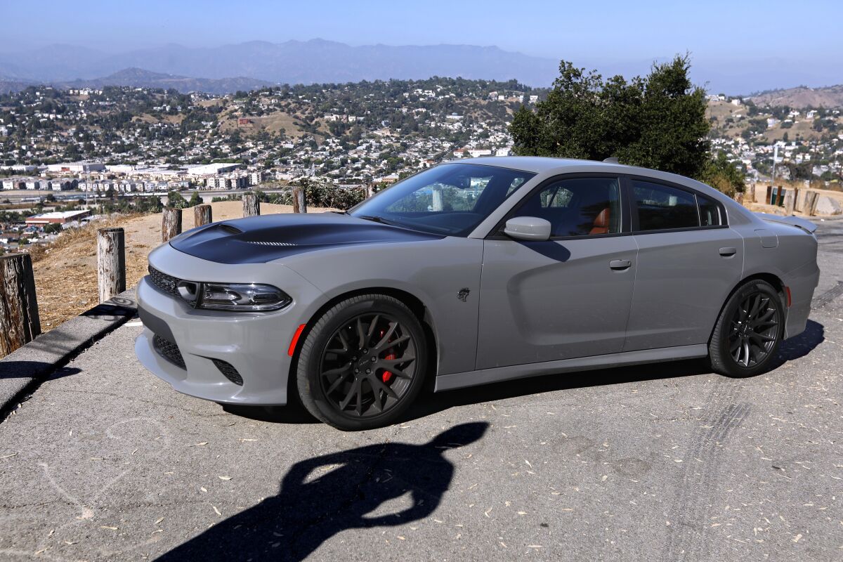 The Dodge Charger Daytona Hellcat turned heads around Los Angeles.