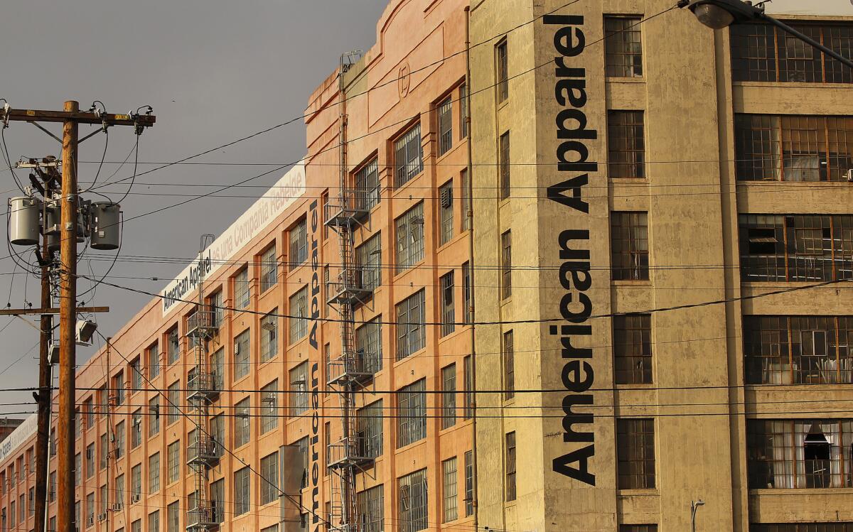 American Apparel is selling off its assets following a bankruptcy filing in November.