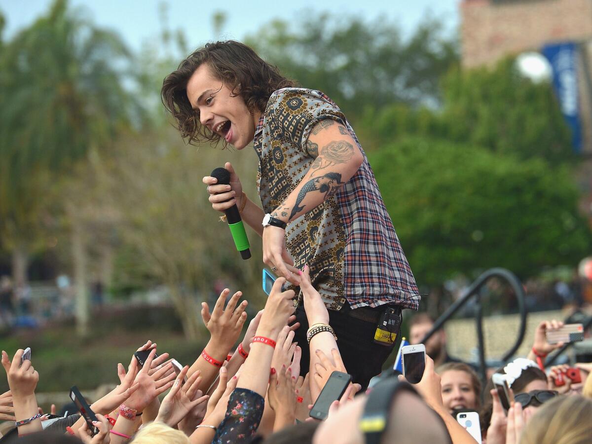 Harry Styles of One Direction appears on the Today Show for the release of their new album "Four."