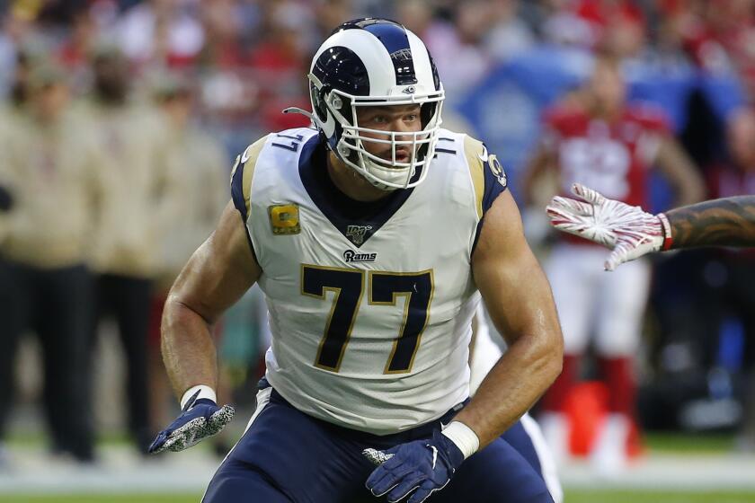 Los Angeles Rams offensive tackle Andrew Whitworth.