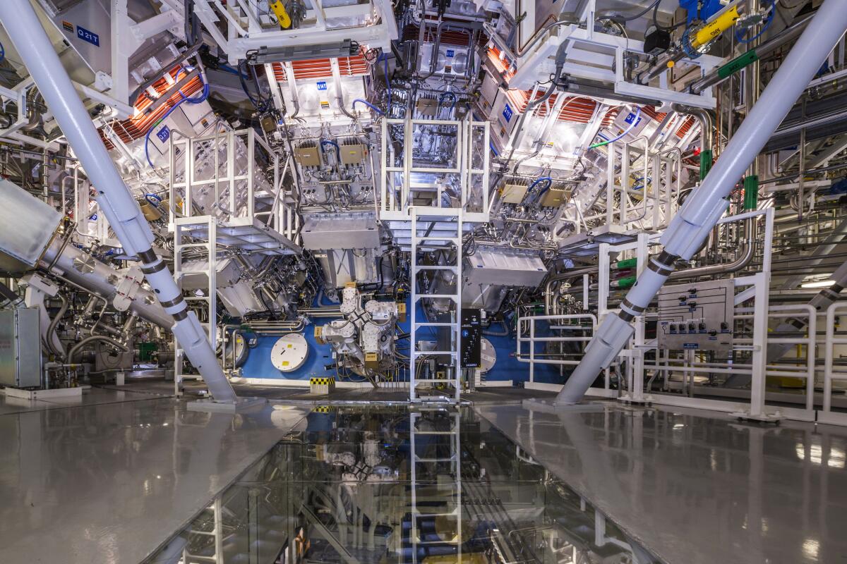 The National Ignition Facility Target Bay at Lawrence Livermore National Laboratory in Livermore, Calif. 