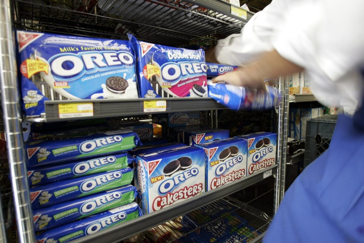 A New York high school math class says Double Stuf Oreos don't really have double the creme stuffing.