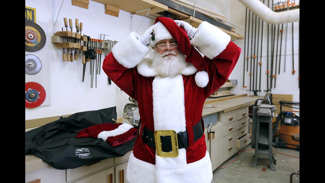 Photo Gallery: Carpentry is just another job for Bowers' Museum real life Santa Claus