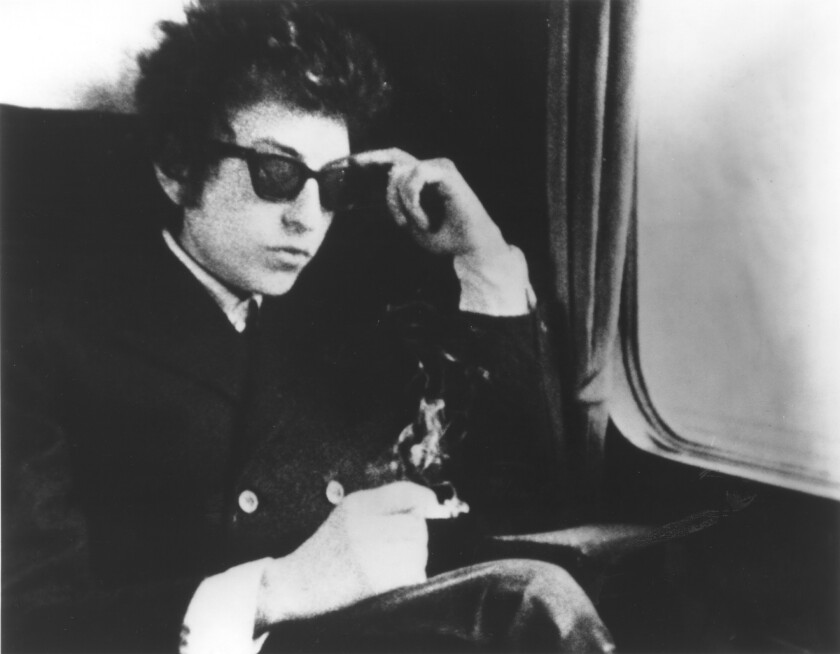 Bob Dylan in 1965, in a still from filmmaker D.A. Pennebaker's documentary "Dont Look Back."