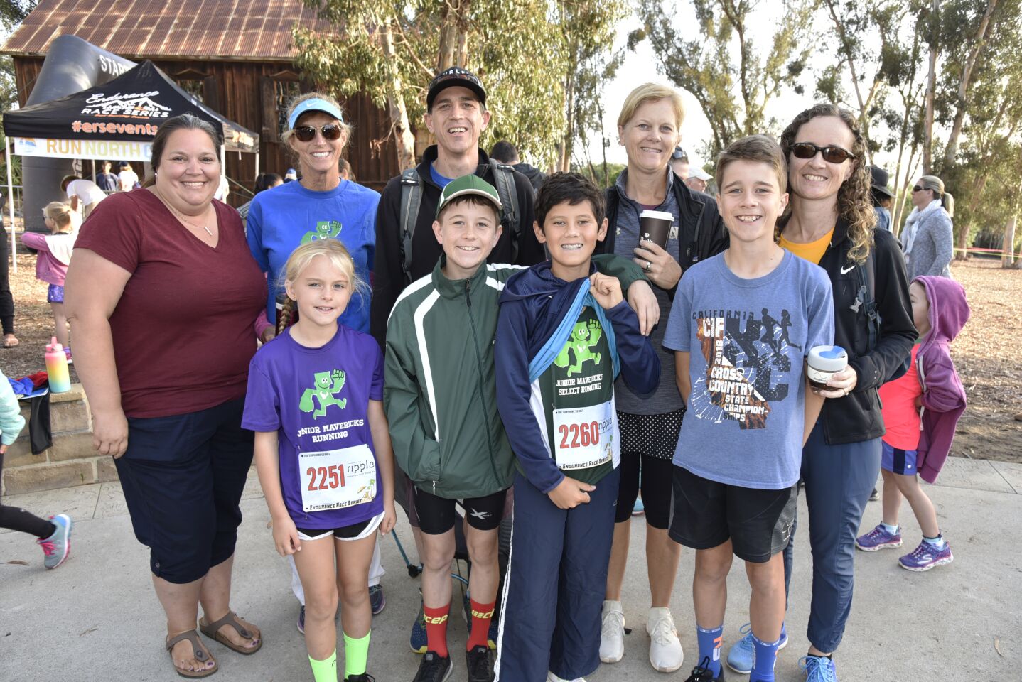 Junior Maverick runners and supporters
