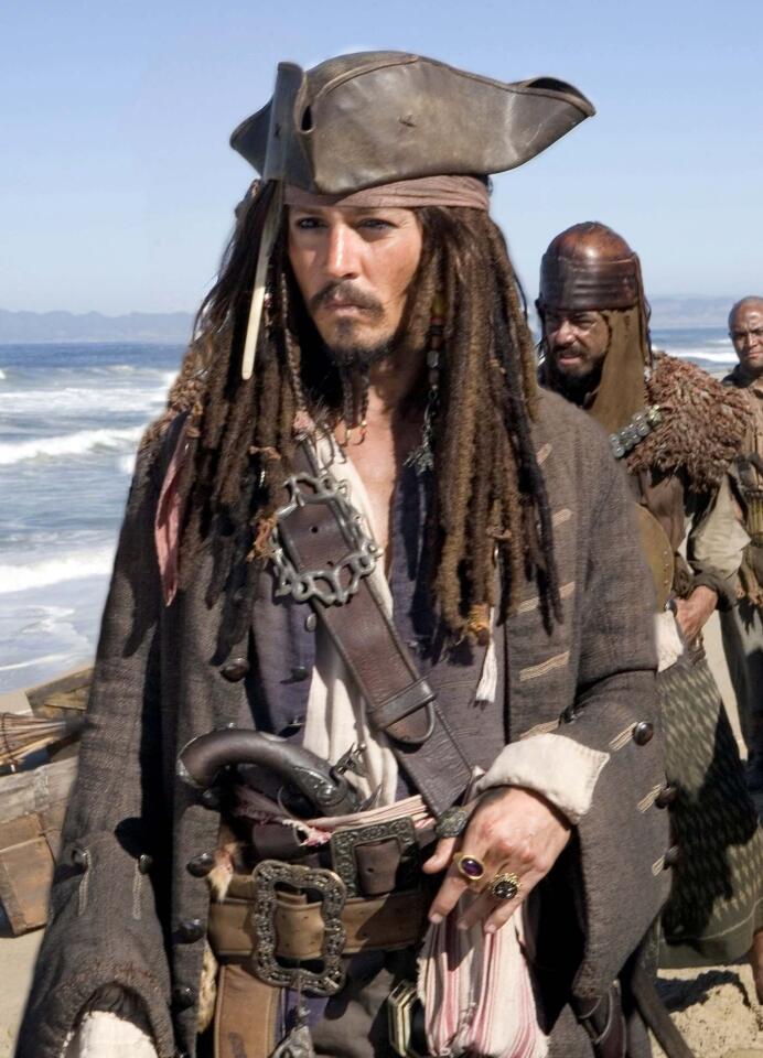 Johnny as Captain Jack Sparrow in "Pirates of the Caribbean: At World's End."