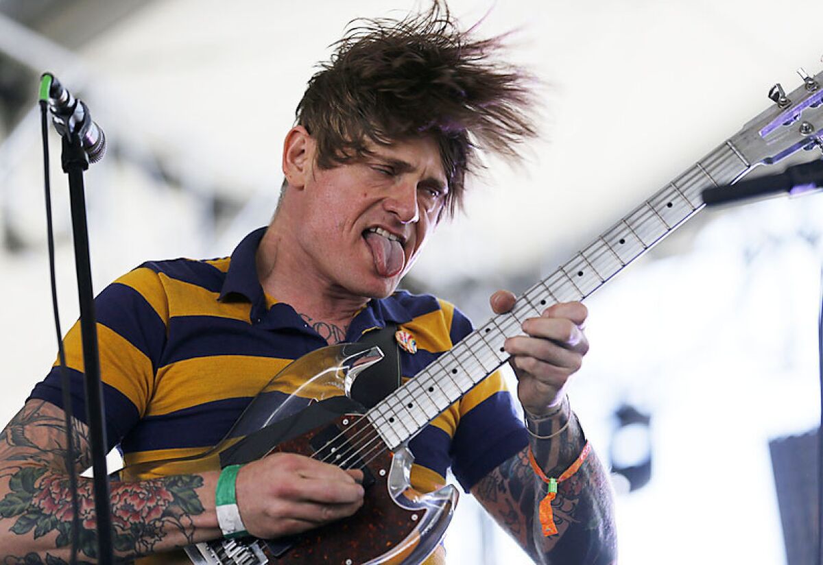 John Dwyer of Thee Oh Sees performat the Coachella Music & Arts Festival in Indio on Sunday, April 14, 2013. (Luis Sinco/Los Angeles Times)