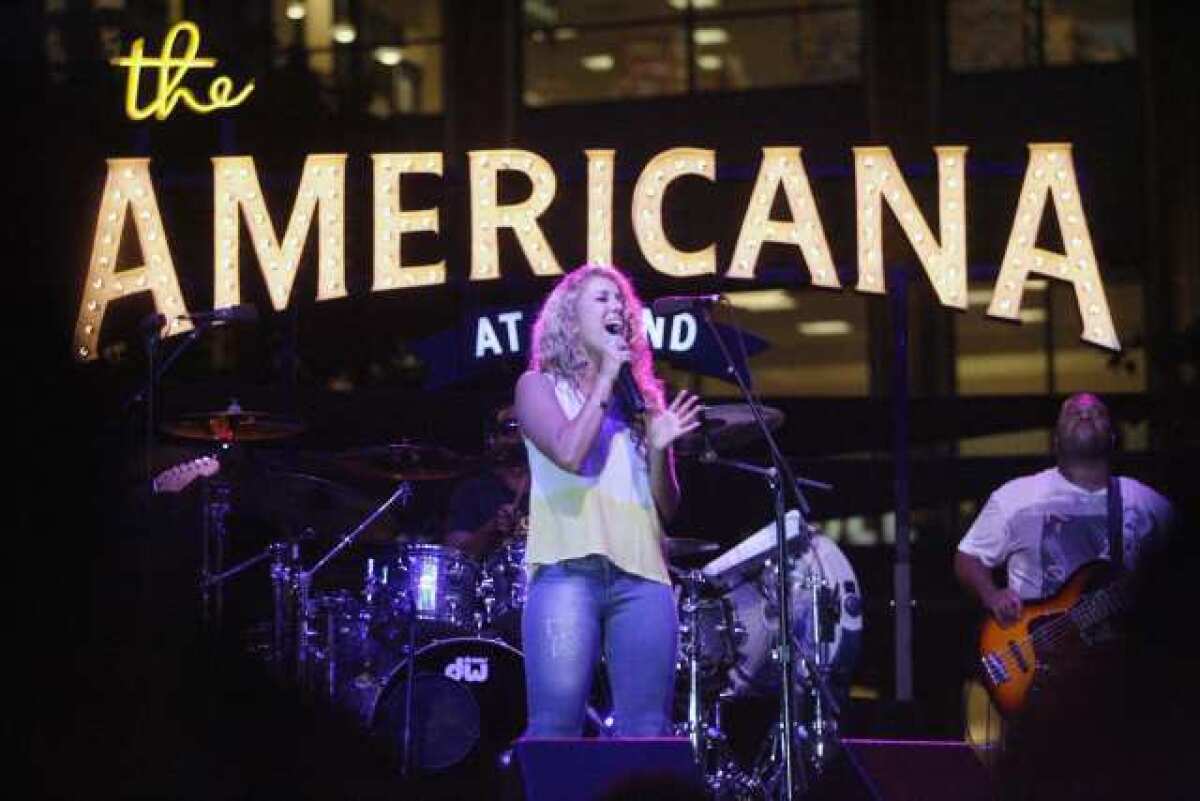 American Idol Haley Reinhart performs at the Americana in Glendale.
