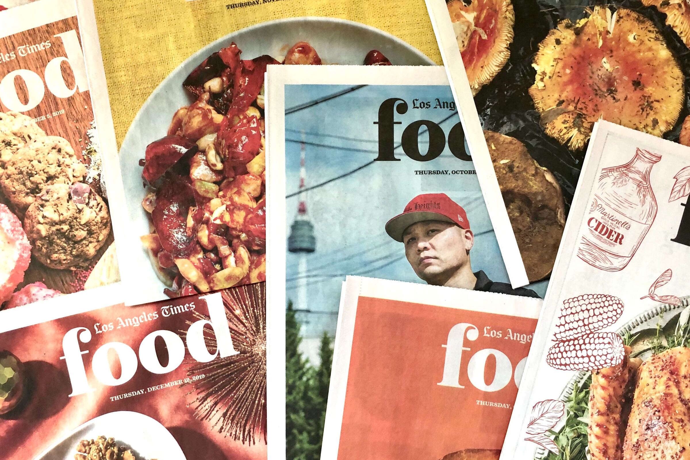 Los Angeles Times Food covers from 2019