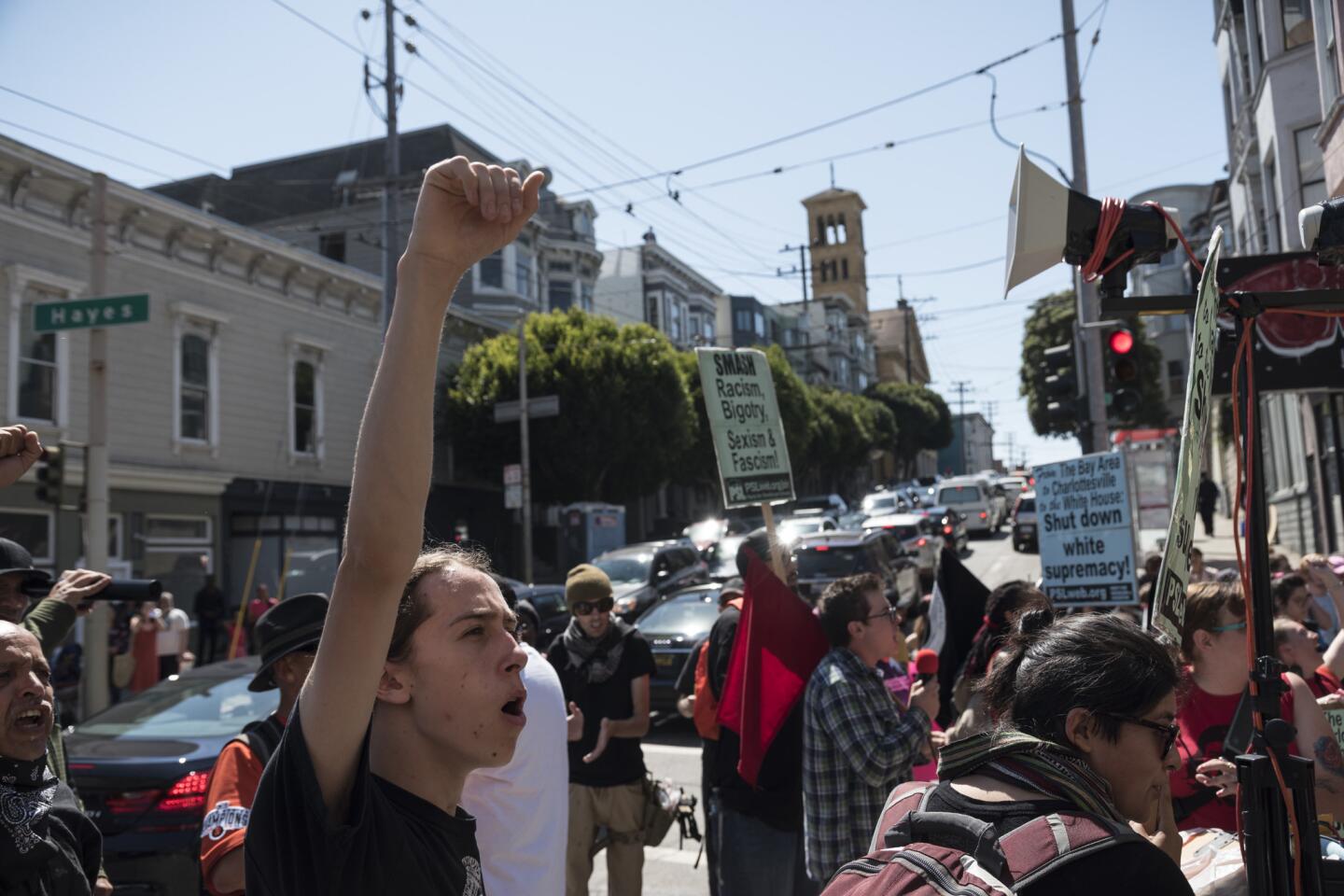 Counter-protesters rally in San Francisco