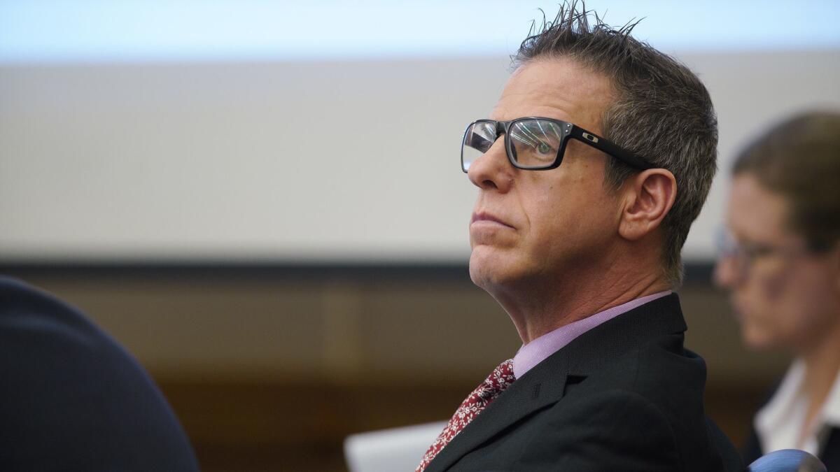 Adam Shacknai in court during the civil trial that found him responsible for the death of Rebecca Zahau.