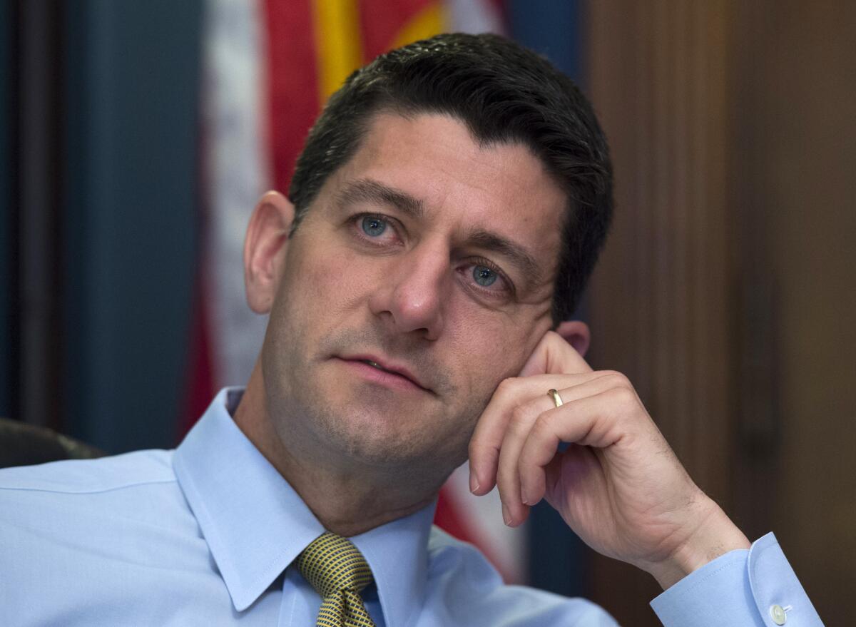 Rep. Paul Ryan (R-Wis.), a former vice presidential nominee, is considered the GOP's best hope to become speaker of House.