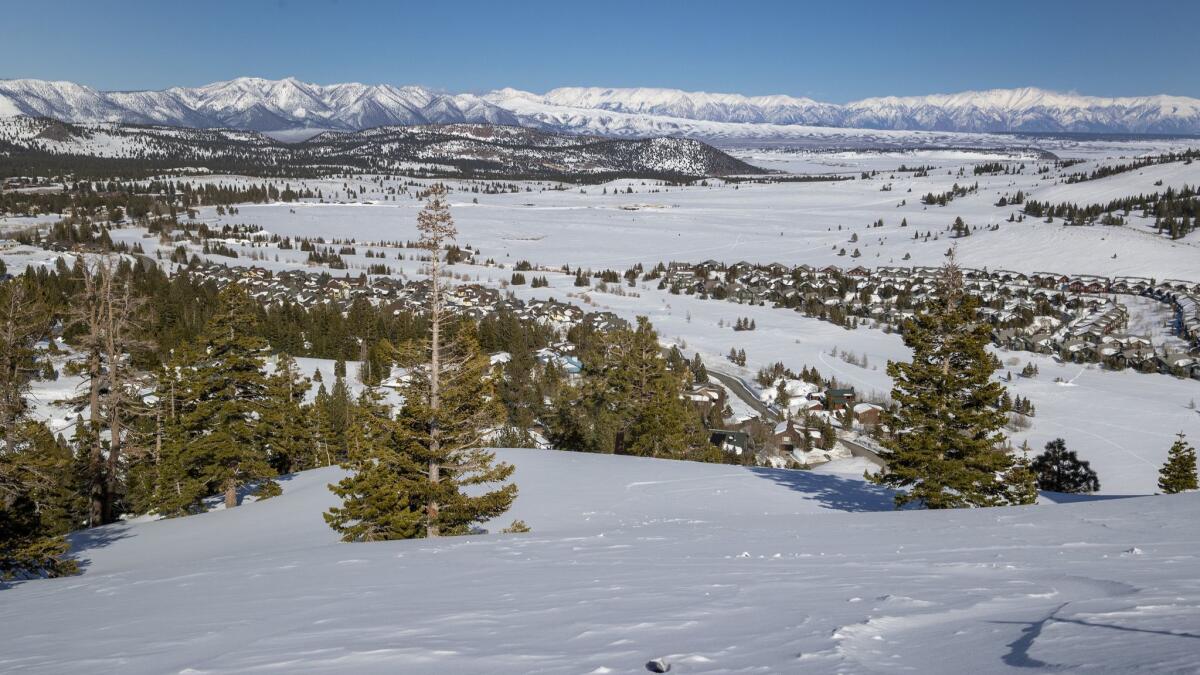 The Long Valley Caldera includes the Mammoth Mountain area in Mono County.