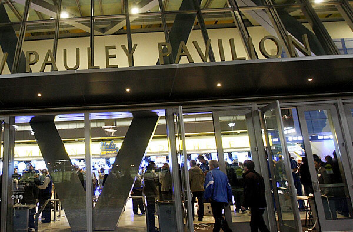 Fans arrive at the renovated Pauley Pavilion last season, when attendance spiked to an average of 9,549.