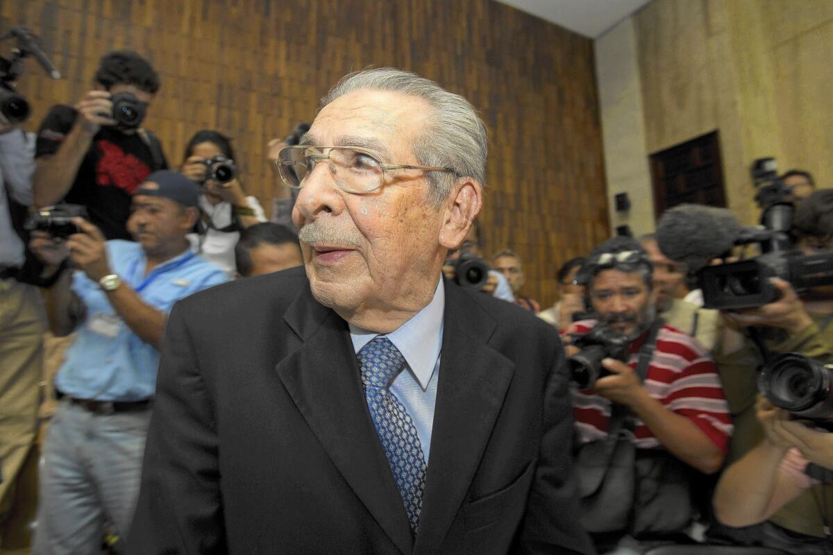Efrain Rios Montt, Guatemala's de facto leader during systematic massacres in the 1980s, was found guilty of genocide and crimes against humanity on May 10, 2013, but the conviction was overturned 10 days later.