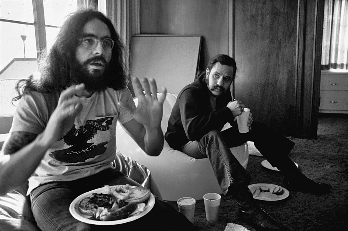 Cheech Marin, right, with Tommy Chong, in the 1970s. (Neal Preston)