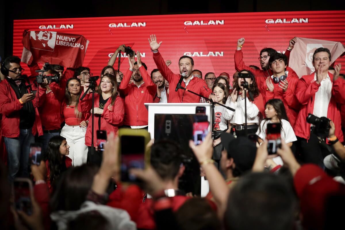 Carlos Fernando Galán, candidato a alcalde de Bogotá, 