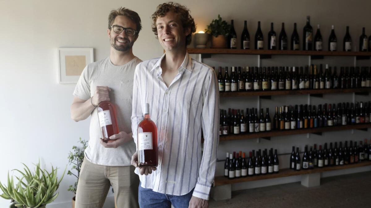 Winemaker Niccolo Coturri and his business partner, Dan Marioni, at Psychic Wines.