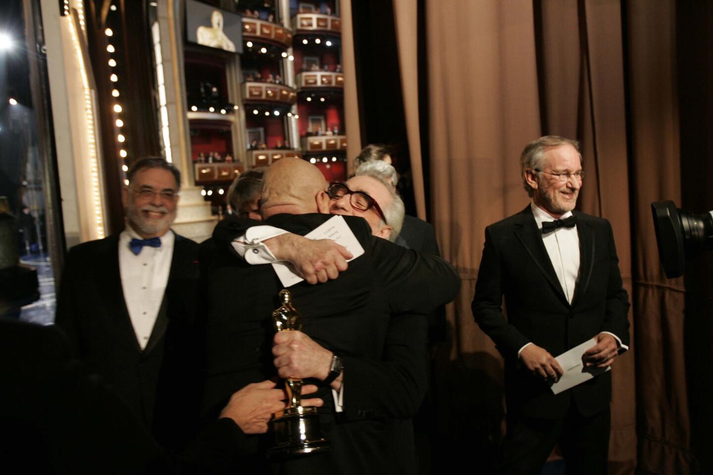 Moments backstage at the Oscars