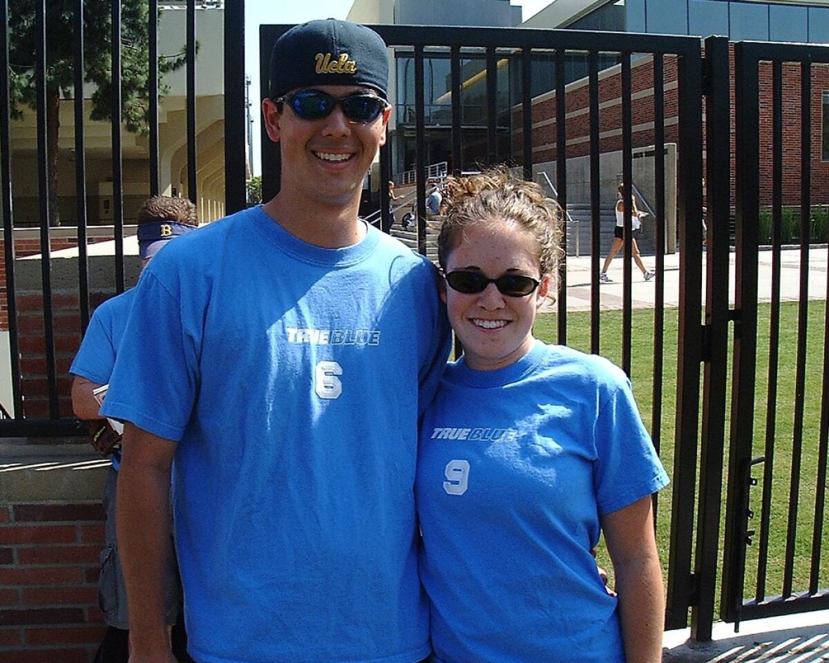 Then UCLA-students Branden and Jennifer Brough.