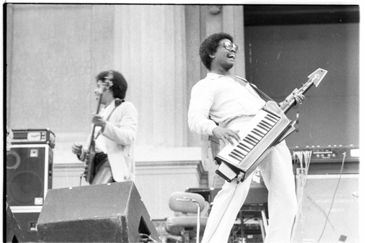 Herbie Hancock, right, in this undated photo from the 1970s.
