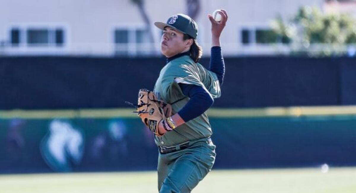 Freshman Carlos Acuna of Birmingham High unleashes a pitch.