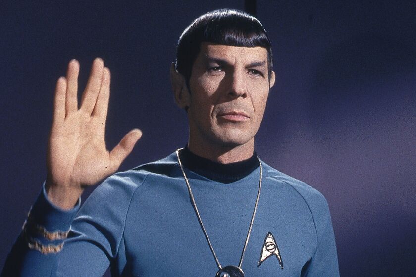 Leonard Nimoy as Mr. Spock on "Star Trek."