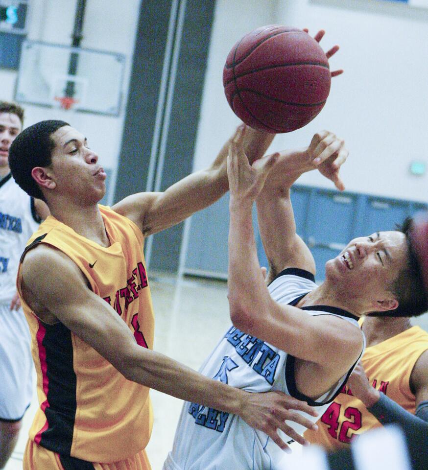 Photo Gallery: Crescenta Valley vs. Orange Lutheran CIF boys basketball playoff