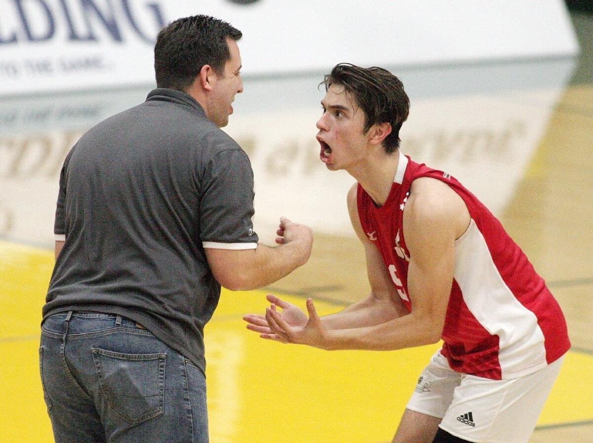 Burroughs High's volleyball team was fired up and focused on defeating Oak Park on Saturday afternoon.