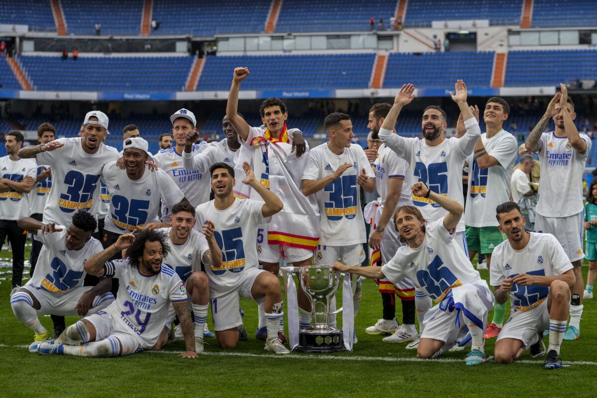 Real Madrid se proclama campeón de Liga por vez San Diego Union-Tribune en Español