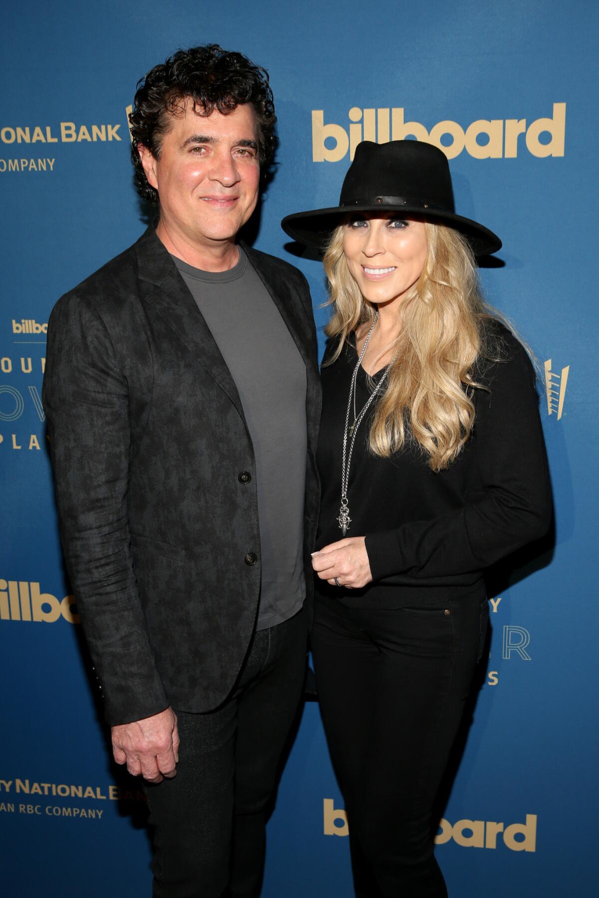 President/CEO of Big Machine Records Scott Borchetta and Sandi Spika Borchetta attend the 2019 Billboard Country Power Players event on June 4 in Nashville.