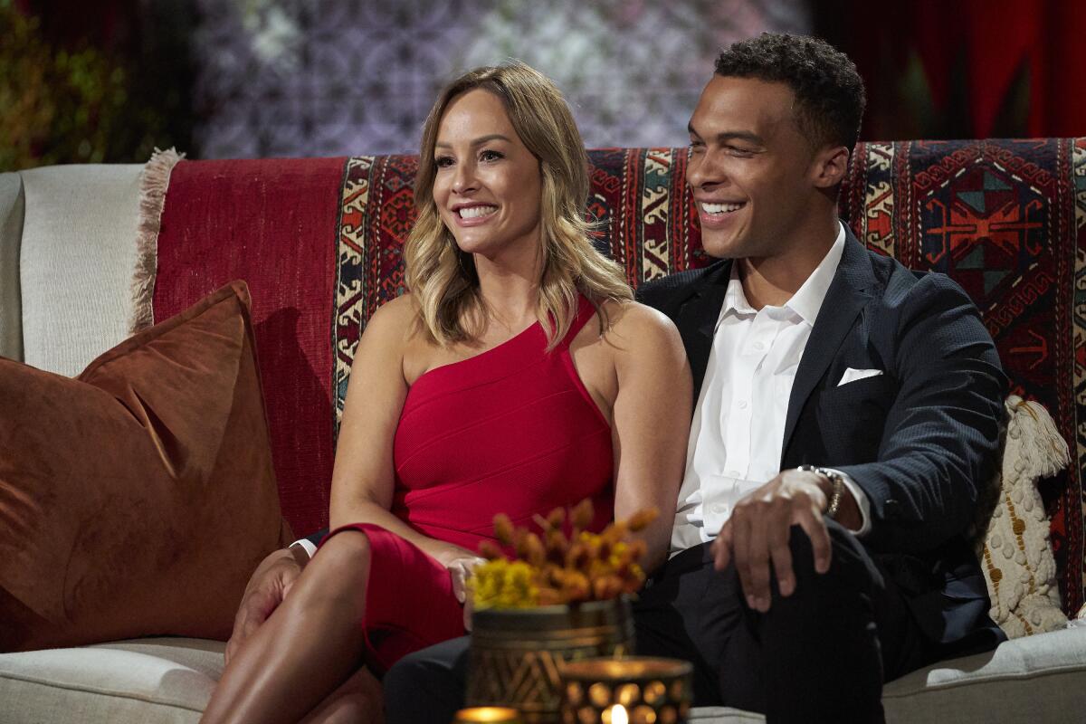 "The Bachelorette" star Clare Crawley and her fiancé, Dale Moss.